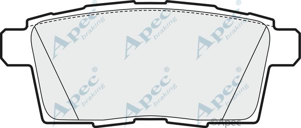 APEC BRAKING Комплект тормозных колодок, дисковый тормоз PAD1605